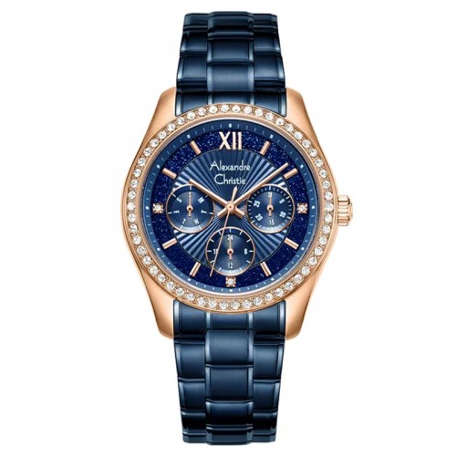 Alexandre Christie AC 2645 Rosegold Blue One BFBURBU1